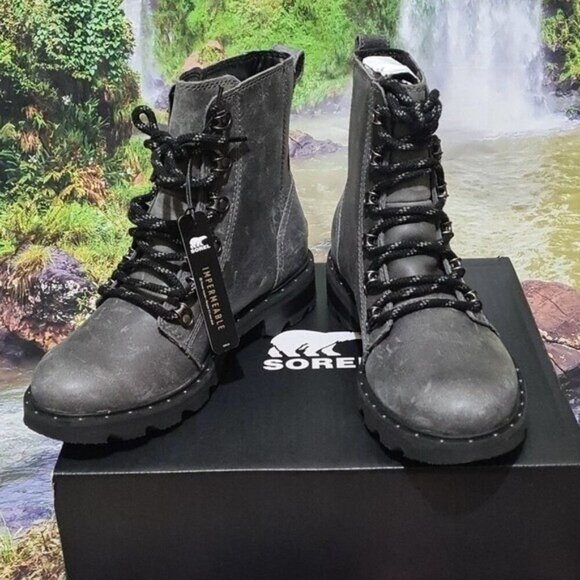 Sorel Lennox Lace Waterproof Boots Size 6.5 New - Picture 4 of 9